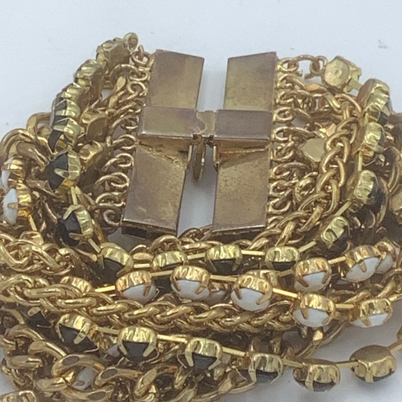 Multi Layered Bead and Chain Necklace and Bracelet Set - Picture 8 of 8